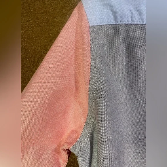 Vintage American Apparel Oxford Colorblock Shirt XS - Y2K/90s Preppy Unisex - Picture 8 of 12